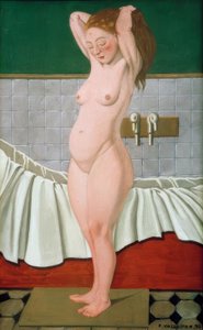 Donna al bagno che si pettina da Felix Edouard Vallotton