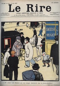 Ehi! Allenatore! Copertina del giornale "Le Rire", 23 giugno 1898 disegno di Felix Vallotton