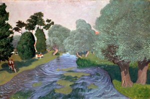 Paesaggio in Normandia, Arques-la-Bataille, 1903 da Felix Edouard Vallotton
