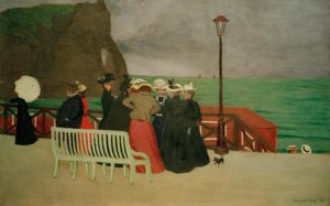 Le tavole a Etretat da Felix Edouard Vallotton
