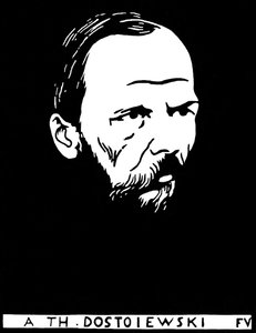 Ritratto di Fedor Mikhailovitch Dostoevskij da Felix Edouard Vallotton