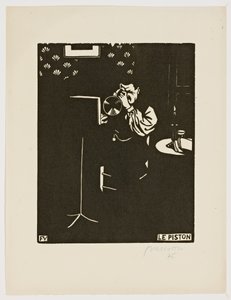 Il cornetto, dalla serie "Strumenti musicali" da Felix Edouard Vallotton