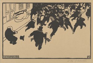 La manifestazione da Felix Edouard Vallotton