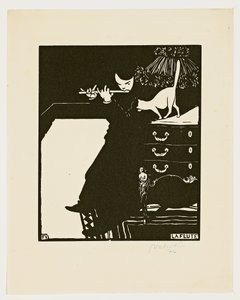 Il flauto, dalla serie "Strumenti musicali", 1896-97 da Felix Edouard Vallotton