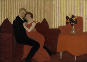 La bugia Le Mensonge da Felix Edouard Vallotton