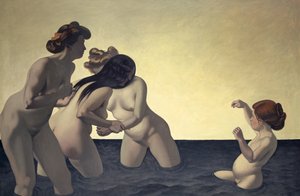 Tre donne e una bambina che giocano nell