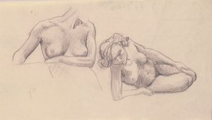 Due studi di nudi femminili