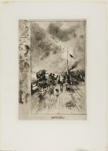 Un molo in Inghilterra da Felix Hilaire Buhot