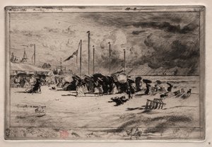 Una burrasca a Trouville da Felix Hilaire Buhot