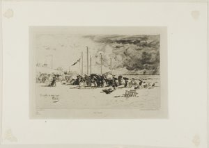 Una burrasca a Trouville da Felix Hilaire Buhot