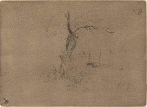 Arbres et Bateaux da Felix Hilaire Buhot