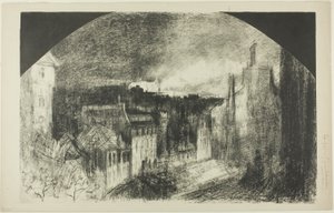 Festa della Bastiglia a Montmartre da Felix Hilaire Buhot