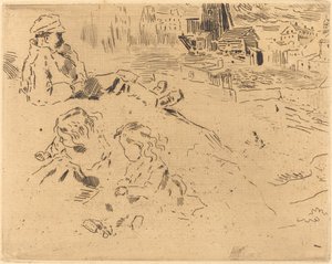 Schizzi di bambini da Felix Hilaire Buhot