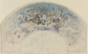 Disegno per un ventaglio da Felix Hilaire Buhot