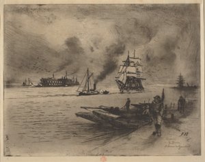 Dintorni di Gravesend da Felix Hilaire Buhot