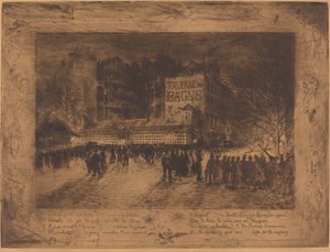 La Place des Martyrs e La Taverne du Bagne da Felix Hilaire Buhot