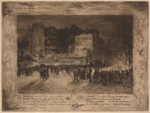 La Place des Martyrs e la Taverna del Bagne da Felix Hilaire Buhot