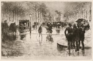 Il ritorno degli artisti da Felix Hilaire Buhot