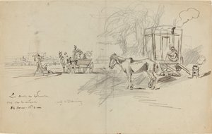 Le Corse di Deauville da Felix Hilaire Buhot