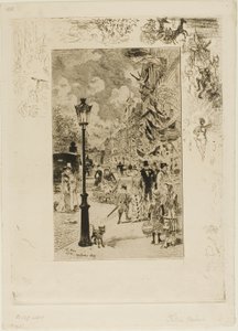 Festa nazionale sul Boulevard Clichy da Felix Hilaire Buhot