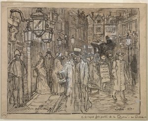 Scena di strada a Londra, 1879