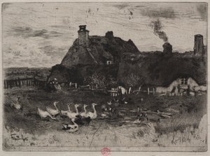 Le Piccole Capanne di Paglia da Felix Hilaire Buhot