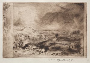 La tempesta, dopo Constable da Felix Hilaire Buhot