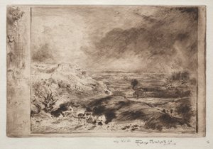 La tempesta, dopo Constable da Felix Hilaire Buhot