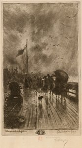 Un Débarquement en Angleterre, 1879 da Felix Hilaire Buhot