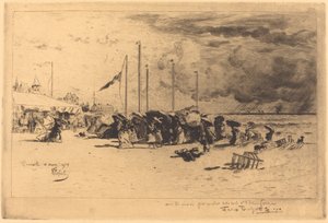Tempesta a Trouville da Felix Hilaire Buhot