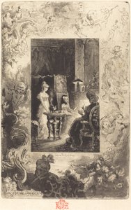 Un tè delle vedove da Felix Hilaire Buhot