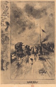 Une Jetée en Angleterre, 1879 da Felix Hilaire Buhot