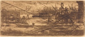 Un vecchio cantiere a Rochester da Felix Hilaire Buhot
