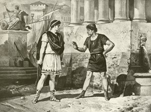 La commedia degli errori. Atto I, Scena II (incisione) da Felix Octavius Carr Darley