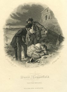 David Copperfield: Salvato dalla distruzione, inciso da H.B. Hall und Sons, 1867 da Felix Octavius Carr Darley