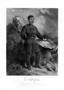 Generale GB McClellan, maggiore generale della Guerra Civile Americana, 1862-1867 da Felix Octavius Carr Darley