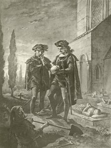 Amleto. Atto V, Scena I (incisione) da Felix Octavius Carr Darley
