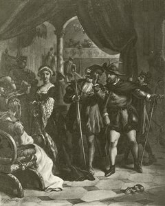 Re Enrico VIII. Atto I, Scena IV da Felix Octavius Carr Darley