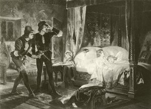 Re Riccardo III. Atto IV-Scena III da Felix Octavius Carr Darley