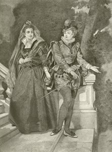 La dodicesima notte. Atto III, Scena IV (incisione) da Felix Octavius Carr Darley
