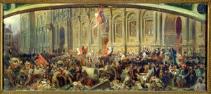 Alphonse de Lamartine (1790-1869) rifiuta la bandiera rossa all