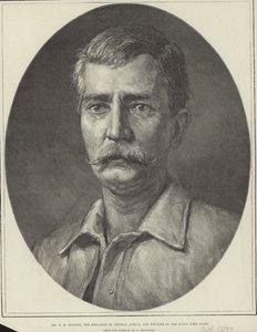 Henry Morton Stanley (incisione) da Felix Stone (after) Moscheles