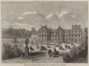 Veduta del Palazzo del Senato Francese, dai Giardini del Lussemburgo da Felix Thorigny
