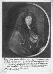 Ritratto di Johann Christoph Wagenseil da Fenitzer