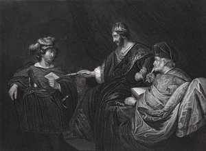 Davide invia una lettera a Joab tramite Uria, II Samuele, Cap XI, v 14 da Ferdinand (after) Bol