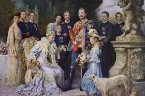 Kaiser Guglielmo II e la Famiglia Imperiale Tedesca da Ferdinand (after) Keller