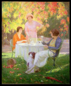 Tè in giardino da Ferdinand Achille Lucien Bivel