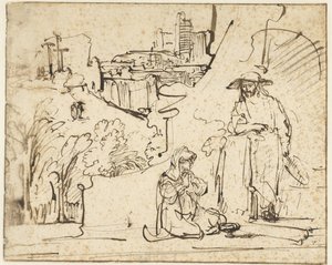 Cristo appare a Maria Maddalena come giardiniere (Noli me tangere) da Ferdinand Bol
