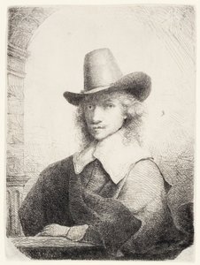 Uomo con cappello alto