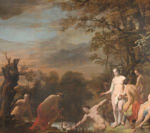 La figlia del faraone scopre Mosè nel cesto di giunchi da Ferdinand Bol